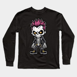 Punk Rock Skeleton 3 Long Sleeve T-Shirt